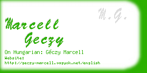 marcell geczy business card