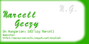 marcell geczy business card